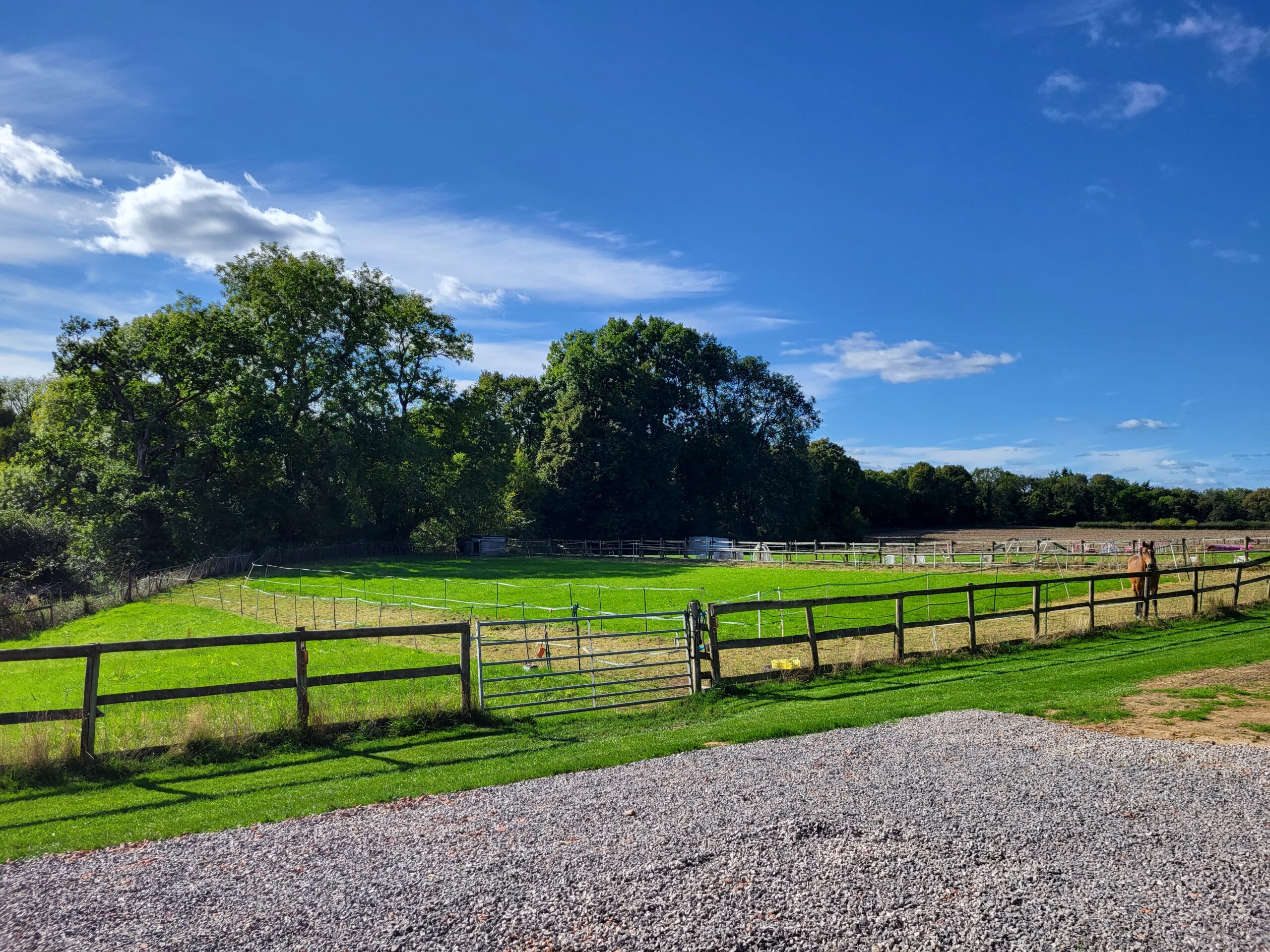 Caravan pitches at Bearse Farm